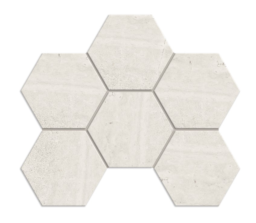 KA00 Kailas Ivory Hexagon 250x285 неполированный бежевый мозаика