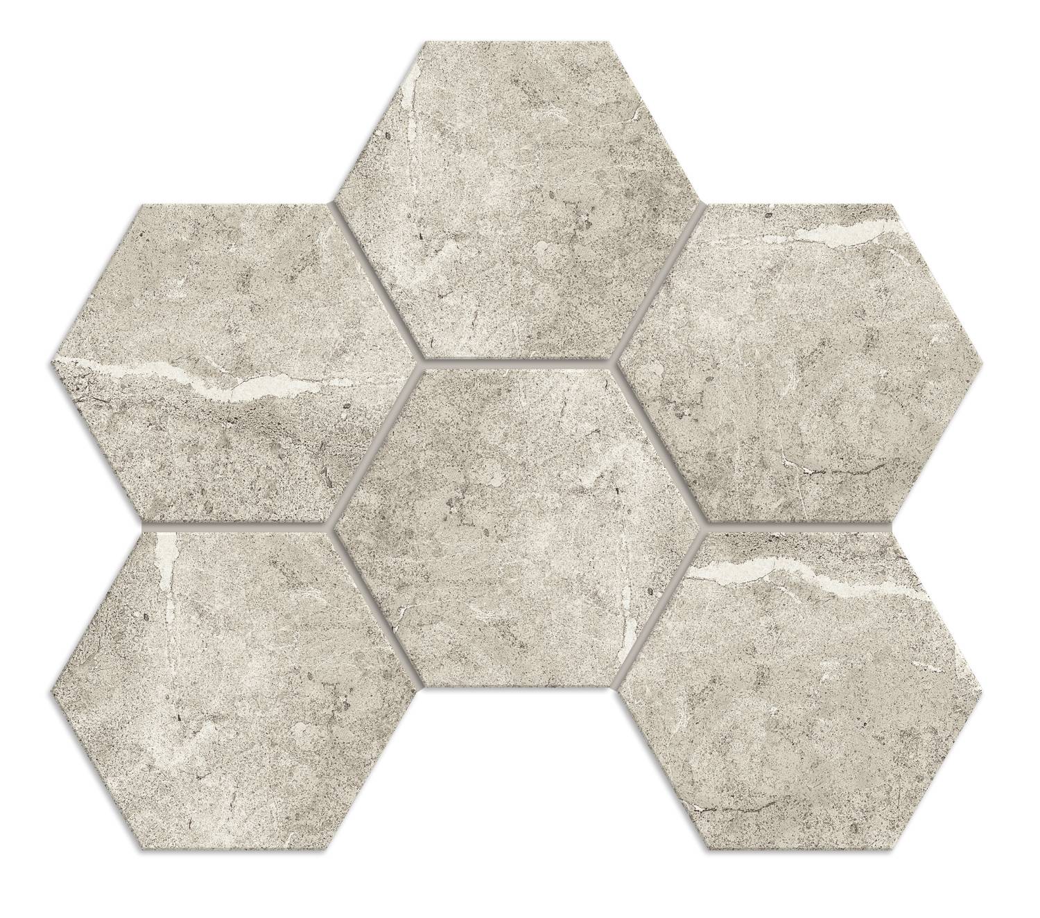 KA02 Kailas Light Beige Hexagon 250x285 неполированный бежевый мозаика